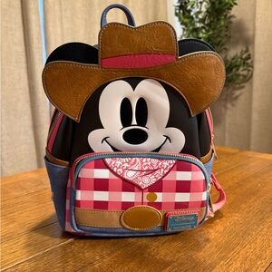 Disney Loungefly Mickey Cowboy Backpack